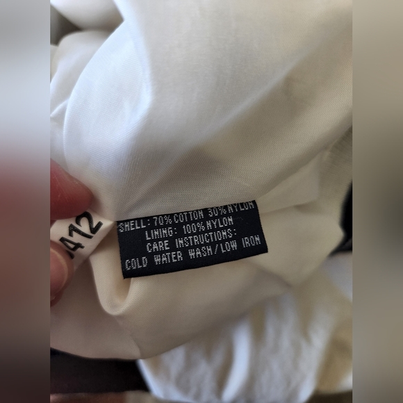 VINTAGE Cutter & Buck Golf Winbreaker Ivory/Navy - Picture 8 of 9